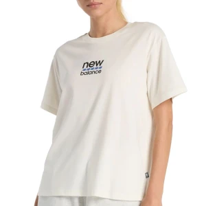Koszulka damska New Balance WT51541SST - beżowa