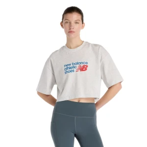 Koszulka damska New Balance WT51908AHH - szara