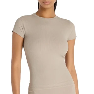 Koszulka damska New Balance WT53125ADS - beżowa