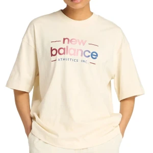 Koszulka damska New Balance WT53916LIN - beżowa