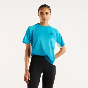 Koszulka damska New Balance WT61O6FOATD – niebieska