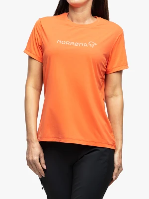 Koszulka damska Norrona Tech T-Shirt - orange alert