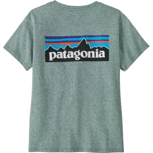 Koszulka damska P-6 Logo Responsibili-Tee Patagonia Niebieski