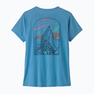 Koszulka damska Patagonia Capilene Cool Daily - Cloud Crag shore blue/light shore blue x-dye