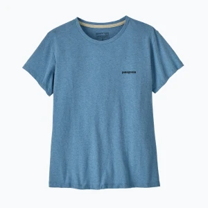 Koszulka damska Patagonia P-6 Logo Responsibili-Tee shore blue