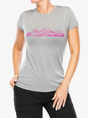 Koszulka damska Sensor Merino Active PT Tee S/S - grey mountain