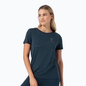 Koszulka damska super.natural Bergglück Tee blueberry/copper