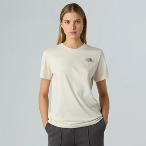 Koszulka damska The North Face Box Nse Relaxed white dune/slate moss