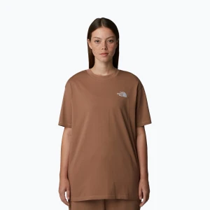 Koszulka damska The North Face Essential Oversize Tee latte Brązowy
