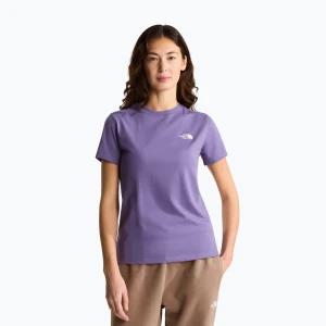 Koszulka damska The North Face Evolution Simple Dome Slim SS grounded plum Fioletowy