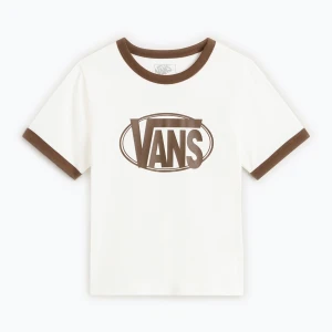 Koszulka damska Vans Center Chest Ringer Tee egret