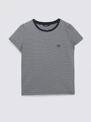 Koszulka damska w paski z haftem granatowa Zenaisa 403 BIG STAR