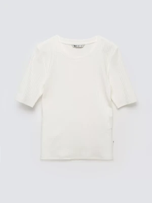 Koszulka damska w prążek biała Imija 100 BIG STAR