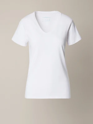 Koszulka Damska z Bawełną Biała Cesare Lancerto