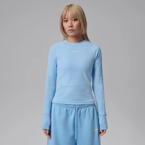 Koszulka damska z długim rękawem Jordan Flight - Niebieski