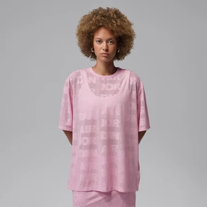 Koszulka damska z dzianiny o dużych oczkach Jordan Flight - Różowy