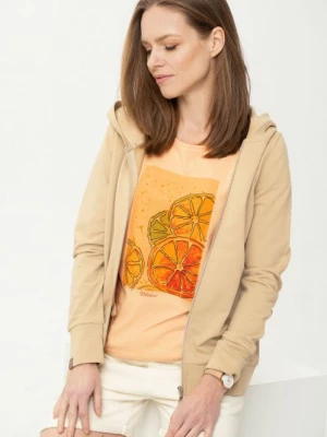 Koszulka damska z kolorowym motywem owocowym T-KOKTAIL Volcano