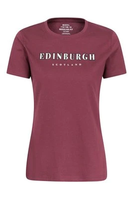 Koszulka damska z krótkim rękawem Edinburgh - Burgundy Mountain Warehouse
