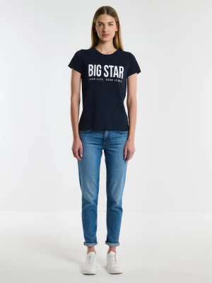 Koszulka damska z nadrukiem granatowa Brigida 403 BIG STAR
