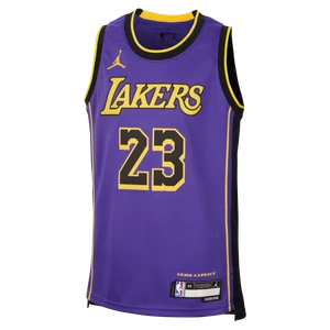 Koszulka dla dużych dzieci (chłopców) Jordan Dri-FIT NBA Swingman LeBron James Los Angeles Lakers Statement Edition - Fiolet