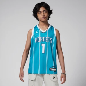 Koszulka dla dużych dzieci (chłopców) Nike Dri-FIT NBA Swingman Charlotte Hornets 2023/24 Icon Edition - Niebieski