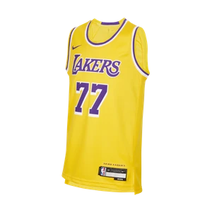 Koszulka dla dużych dzieci (chłopców) Nike NBA Luka Dončić Los Angeles Lakers Icon Edition 2024/25 – replika - Żółty