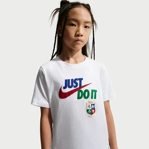Koszulka dla dużych dzieci Just Do It British & Irish Lions - Biel Nike