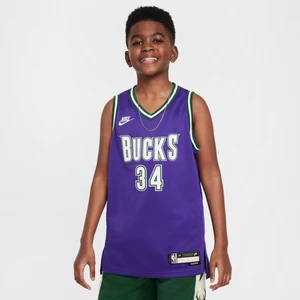 Koszulka dla dużych dzieci Nike Dri-FIT NBA Swingman Giannis Antetokounmpo Milwaukee Bucks - Fiolet