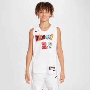 Koszulka dla dużych dzieci Nike Dri-FIT NBA Swingman Jimmy Butler Miami Heat City Edition - Biel