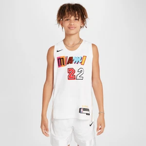 Koszulka dla dużych dzieci Nike Dri-FIT NBA Swingman Jimmy Butler Miami Heat City Edition - Biel