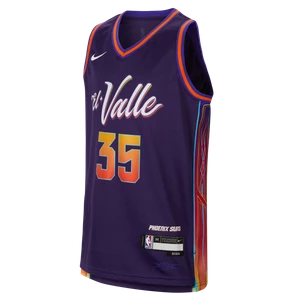 Koszulka dla dużych dzieci Nike Dri-FIT NBA Swingman Kevin Durant Phoenix Suns City Edition 2023/24 - Fiolet