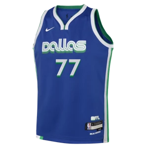 Koszulka dla dużych dzieci Nike Dri-FIT NBA Swingman Luka Dončić Dallas Mavericks City Edition - Niebieski