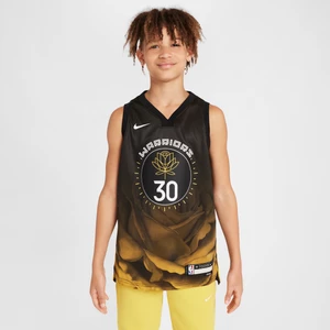 Koszulka dla dużych dzieci Nike Dri-FIT NBA Swingman Stephen Curry Golden State Warriors City Edition - Czerń