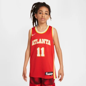 Koszulka dla dużych dzieci Nike NBA Swingman Atlanta Hawks 2023 / 24 Icon Edition - Czerwony