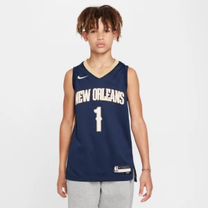 Koszulka dla dużych dzieci Nike NBA Swingman New Orleans Pelicans 2023 / 24 Icon Edition - Niebieski