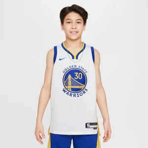 Koszulka dla dużych dzieci Nike NBA Swingman Stephen Curry Golden State Warriors Association Edition 2022/23 - Biel