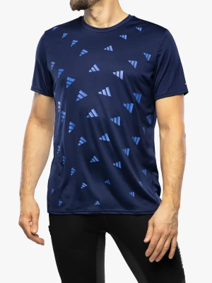 Koszulka do biegania adidas Brand Love Graphic Tee - dark blue/blue fusion