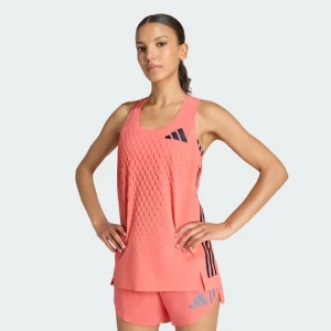 Koszulka do biegania bez rękawów Adizero Pro Climacool+ 3D Adidas Semi Turbo