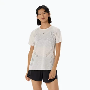 Koszulka do biegania damska ASICS Metarun Top cream Biały