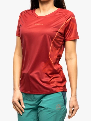 Koszulka do biegania damska La Sportiva Pacer T-Shirt - velvet/cherry tomato