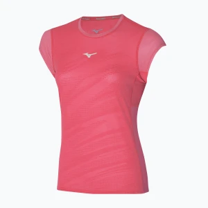 Koszulka do biegania damska Mizuno Aero Tee sunkissed coral Różowy