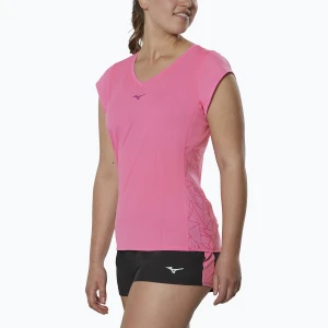 Koszulka do biegania damska Mizuno Aero Tee wild orchid Różowy
