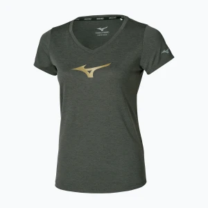 Koszulka do biegania damska Mizuno Core Runbird Forest Night Zielony