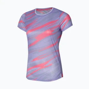 Koszulka do biegania damska Mizuno DAF Graphic Tee pastel lilac Fioletowy