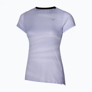 Koszulka do biegania damska Mizuno Premium Aero Tee snow white / thistle Fioletowy