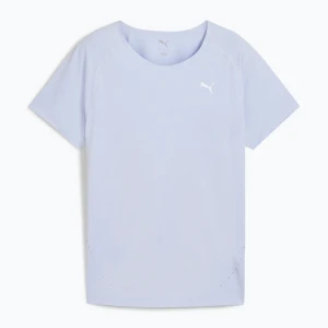 Koszulka do biegania damska PUMA Run Cloudspun Tee cool neather / heather Niebieski