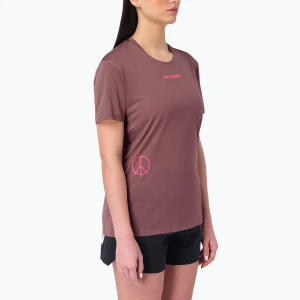 Koszulka do biegania damska Salomon Courtney Tee SS rose taupe Różowy