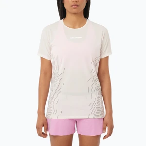 Koszulka do biegania damska Salomon Sense Aero SS Tee GFX whisper white