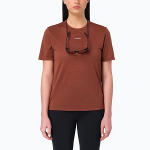 Koszulka do biegania damska Salomon Shakeout Core SS Tee burnt umber Brązowy