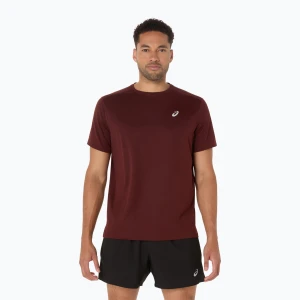 Koszulka do biegania męska ASICS Core dark red planet